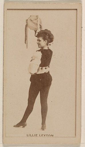 Lillie Leyton, from the Actresses series (N245) issued by Kinney Brothers to promote Sweet Caporal Cigarettes