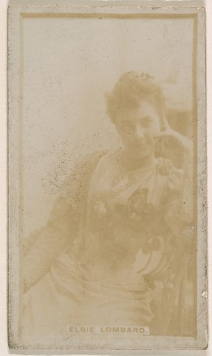Elsie Lombard, from the Actresses series (N245) issued by Kinney Brothers to promote Sweet Caporal Cigarettes