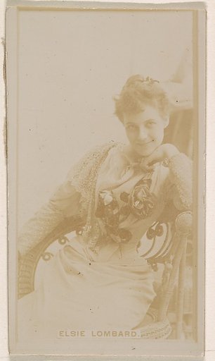 Elsie Lombard, from the Actresses series (N245) issued by Kinney Brothers to promote Sweet Caporal Cigarettes