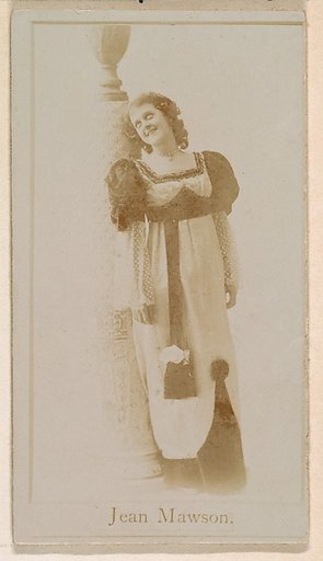 Jean Mawson, from the Actresses series (N245) issued by Kinney Brothers to promote Sweet Caporal Cigarettes