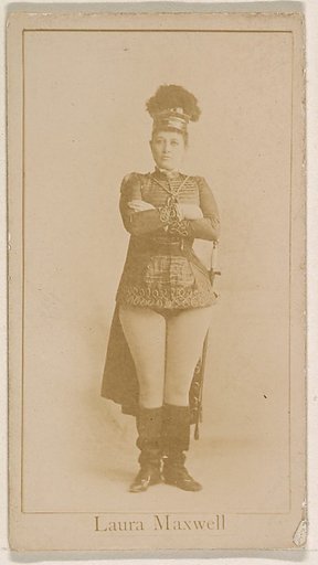 Laura Maxwell, from the Actresses series (N245) issued by Kinney Brothers to promote Sweet Caporal Cigarettes