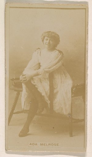 Ada Melrose, from the Actresses series (N245) issued by Kinney Brothers to promote Sweet Caporal Cigarettes