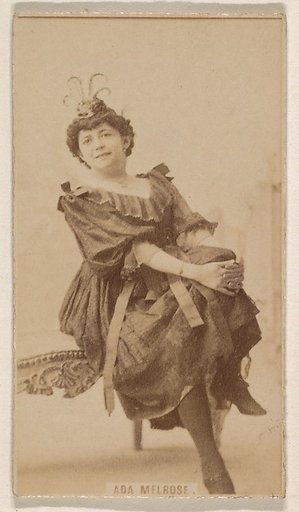 Ada Melrose, from the Actresses series (N245) issued by Kinney Brothers to promote Sweet Caporal Cigarettes