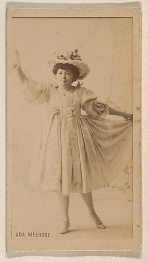 Ada Melrose, from the Actresses series (N245) issued by Kinney Brothers to promote Sweet Caporal Cigarettes
