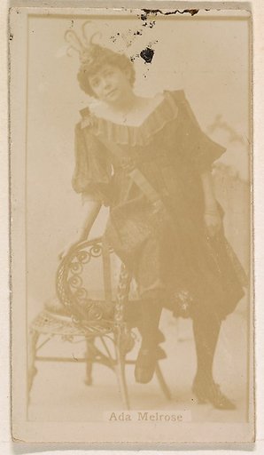 Ada Melrose, from the Actresses series (N245) issued by Kinney Brothers to promote Sweet Caporal Cigarettes
