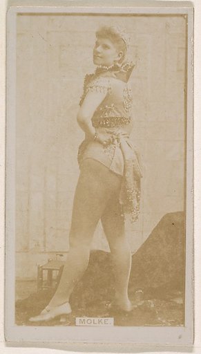 Miss Molke, from the Actresses series (N245) issued by Kinney Brothers to promote Sweet Caporal Cigarettes