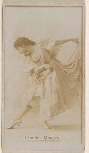 Leontine Morgan, from the Actresses series (N245) issued by Kinney Brothers to promote Sweet Caporal Cigarettes