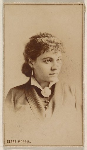 Clara Morris, from the Actresses series (N245) issued by Kinney Brothers to promote Sweet Caporal Cigarettes