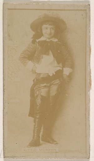Kittie Murphy, from the Actresses series (N245) issued by Kinney Brothers to promote Sweet Caporal Cigarettes