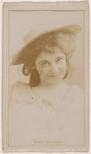Lena Northern, from the Actresses series (N245) issued by Kinney Brothers to promote Sweet Caporal Cigarettes