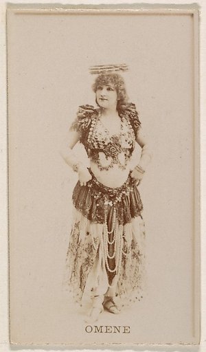 Omene, from the Actresses series (N245) issued by Kinney Brothers to promote Sweet Caporal Cigarettes