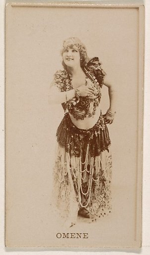Omene, from the Actresses series (N245) issued by Kinney Brothers to promote Sweet Caporal Cigarettes