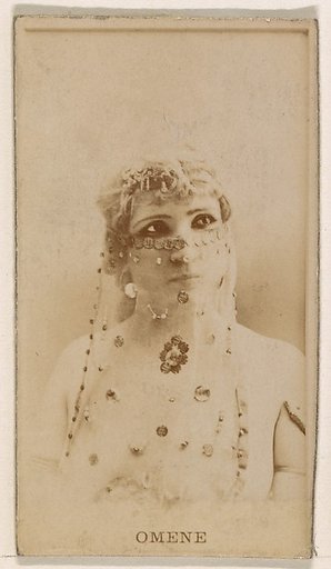 Omene, from the Actresses series (N245) issued by Kinney Brothers to promote Sweet Caporal Cigarettes