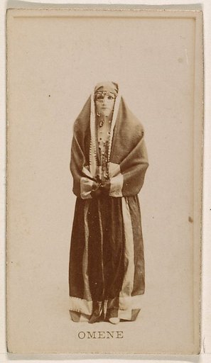 Omene, from the Actresses series (N245) issued by Kinney Brothers to promote Sweet Caporal Cigarettes