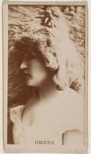 Omene, from the Actresses series (N245) issued by Kinney Brothers to promote Sweet Caporal Cigarettes