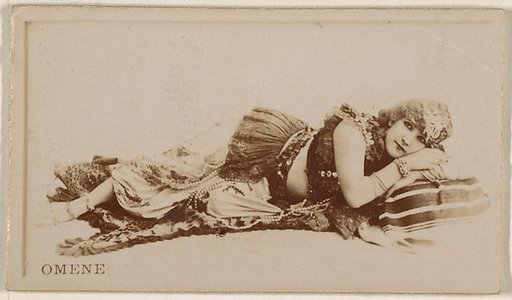 Omene, from the Actresses series (N245) issued by Kinney Brothers to promote Sweet Caporal Cigarettes