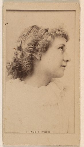 Annie O'Neil, from the Actresses series (N245) issued by Kinney Brothers to promote Sweet Caporal Cigarettes