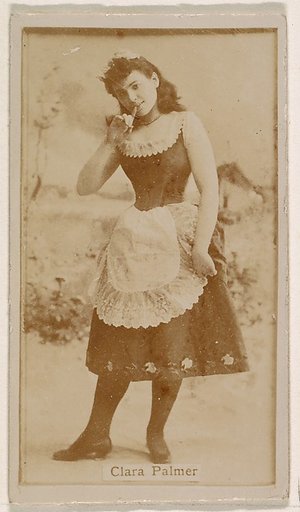 Clara Palmer, from the Actresses series (N245) issued by Kinney Brothers to promote Sweet Caporal Cigarettes