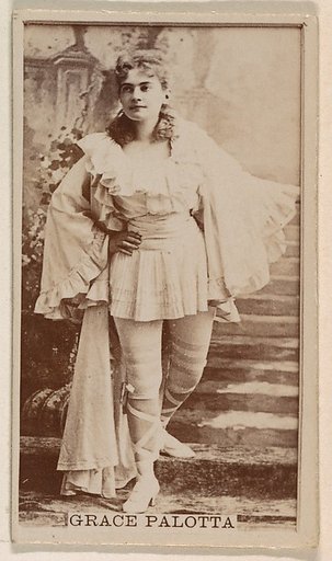 Grace Palotta, from the Actresses series (N245) issued by Kinney Brothers to promote Sweet Caporal Cigarettes