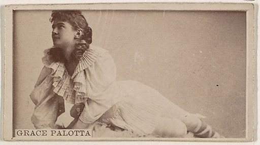 Grace Palotta, from the Actresses series (N245) issued by Kinney Brothers to promote Sweet Caporal Cigarettes