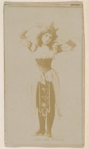 Lyllian Poole, from the Actresses series (N245) issued by Kinney Brothers to promote Sweet Caporal Cigarettes