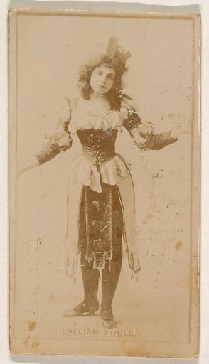 Lyllian Poole, from the Actresses series (N245) issued by Kinney Brothers to promote Sweet Caporal Cigarettes