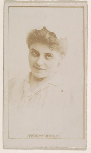 Tennye Poole, from the Actresses series (N245) issued by Kinney Brothers to promote Sweet Caporal Cigarettes