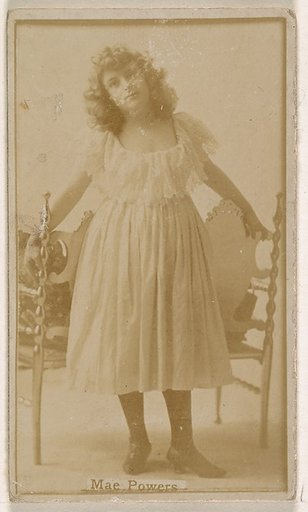 Mae Powers, from the Actresses series (N245) issued by Kinney Brothers to promote Sweet Caporal Cigarettes