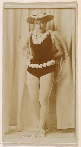 Cora Ray, from the Actresses series (N245) issued by Kinney Brothers to promote Sweet Caporal Cigarettes