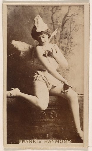 Frankie Raymond, from the Actresses series (N245) issued by Kinney Brothers to promote Sweet Caporal Cigarettes