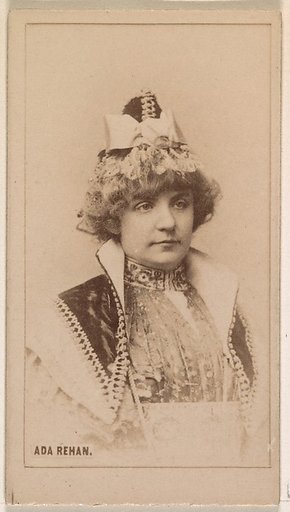 Ada Rehan, from the Actresses series (N245) issued by Kinney Brothers to promote Sweet Caporal Cigarettes