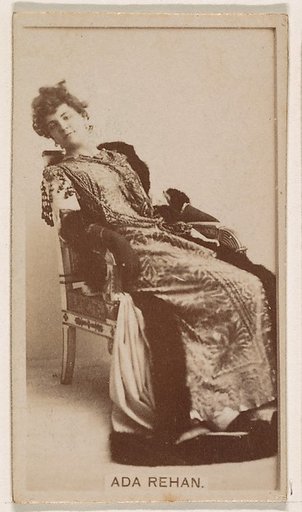 Ada Rehan, from the Actresses series (N245) issued by Kinney Brothers to promote Sweet Caporal Cigarettes