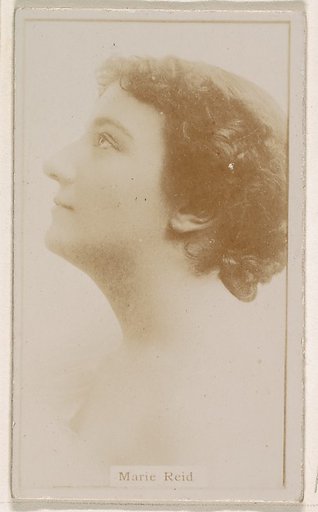 Marie Reid, from the Actresses series (N245) issued by Kinney Brothers to promote Sweet Caporal Cigarettes