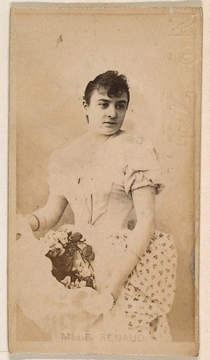 Mlle. Renaud, from the Actresses series (N245) issued by Kinney Brothers to promote Sweet Caporal Cigarettes