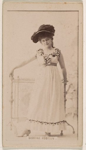 Bertine Robison, from the Actresses series (N245) issued by Kinney Brothers to promote Sweet Caporal Cigarettes