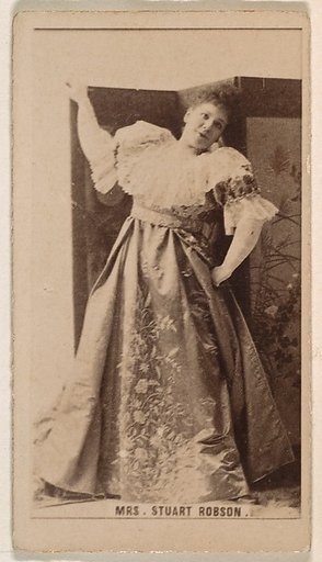Mrs. Stuart Robson, from the Actresses series (N245) issued by Kinney Brothers to promote Sweet Caporal Cigarettes