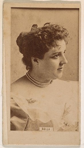 Miss Rolla, from the Actresses series (N245) issued by Kinney Brothers to promote Sweet Caporal Cigarettes