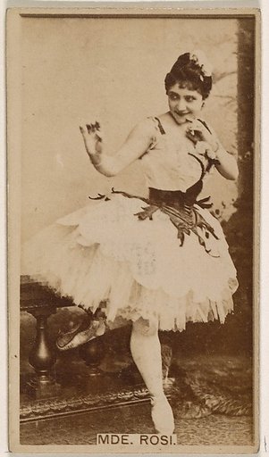 Mde. Rosi, from the Actresses series (N245) issued by Kinney Brothers to promote Sweet Caporal Cigarettes