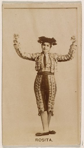 Rosita, from the Actresses series (N245) issued by Kinney Brothers to promote Sweet Caporal Cigarettes