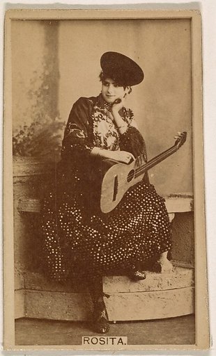 Rosita, from the Actresses series (N245) issued by Kinney Brothers to promote Sweet Caporal Cigarettes