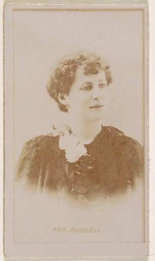 Ada Russell, from the Actresses series (N245) issued by Kinney Brothers to promote Sweet Caporal Cigarettes