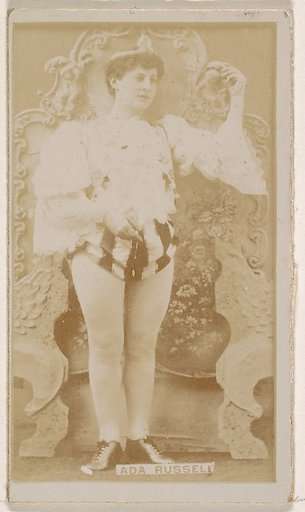 Ada Russell, from the Actresses series (N245) issued by Kinney Brothers to promote Sweet Caporal Cigarettes