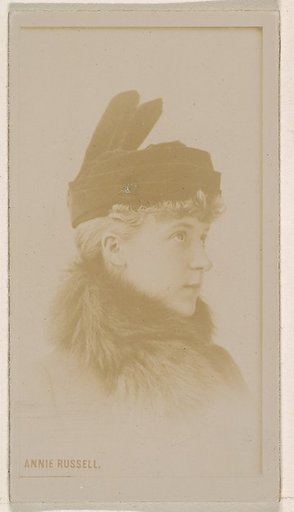 Annie Russell, from the Actresses series (N245) issued by Kinney Brothers to promote Sweet Caporal Cigarettes