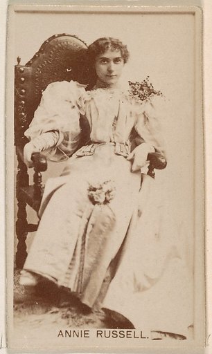 Annie Russell, from the Actresses series (N245) issued by Kinney Brothers to promote Sweet Caporal Cigarettes