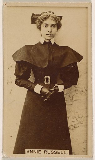 Annie Russell, from the Actresses series (N245) issued by Kinney Brothers to promote Sweet Caporal Cigarettes