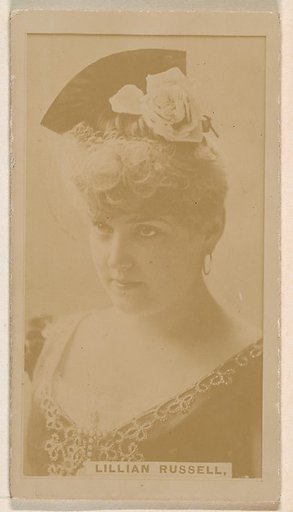 Lillian Russell, from the Actresses series (N245) issued by Kinney Brothers to promote Sweet Caporal Cigarettes