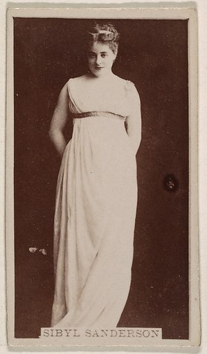 Sibyl Anderson, from the Actresses series (N245) issued by Kinney Brothers to promote Sweet Caporal Cigarettes