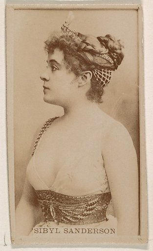 Sibyl Anderson, from the Actresses series (N245) issued by Kinney Brothers to promote Sweet Caporal Cigarettes