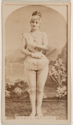 Mabel Santley, from the Actresses series (N245) issued by Kinney Brothers to promote Sweet Caporal Cigarettes