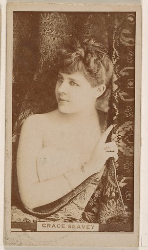 Grace Seavey, from the Actresses series (N245) issued by Kinney Brothers to promote Sweet Caporal Cigarettes